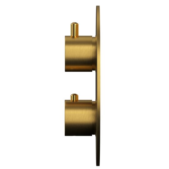 Смеситель термостатический для душа скрытого монтажа WHITECROSS Y Y1236GLB золото схема 2