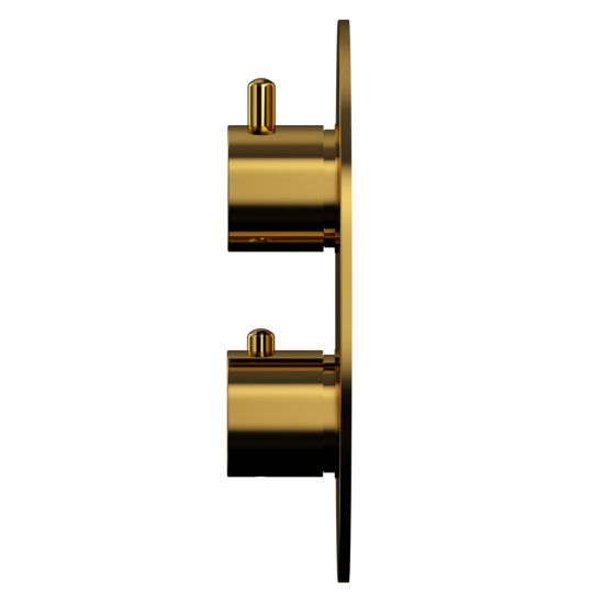 Смеситель термостатический для душа скрытого монтажа WHITECROSS Y Y1236GL золото схема 2