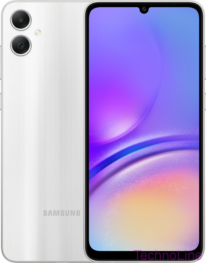 Смартфон Samsung Galaxy A05 4/128 ГБ, Dual nano SIM, серебристый EU