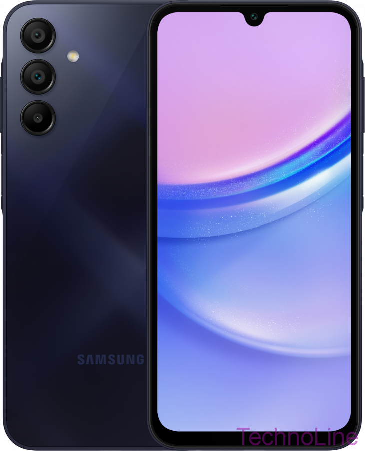 Смартфон Samsung Galaxy A15 4G 4/128 ГБ, Dual nano SIM, темно-синий RU