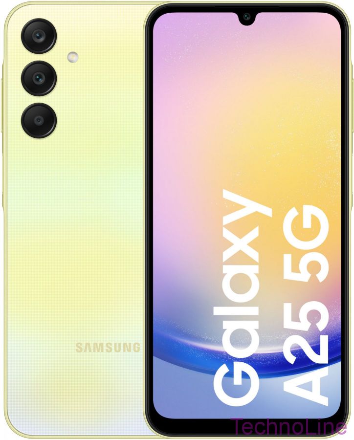 Смартфон Samsung Galaxy A25 5G 8/256 ГБ, Dual nano SIM, желтый EU