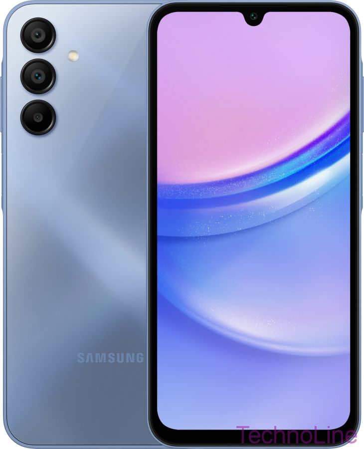 Смартфон Samsung Galaxy A15 4G 4/128 ГБ, Dual nano SIM, синий EU