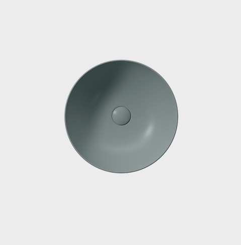 Раковина-чаша накладная круглая GSI PURA 885104 420 мм х 420 мм, цвет Agave Matte схема 2