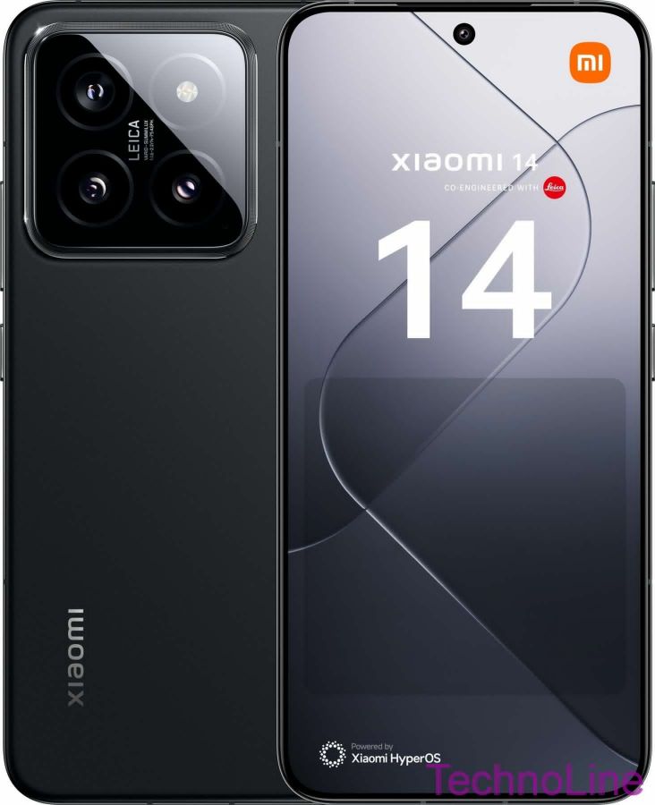 Смартфон Xiaomi 14 12/256 ГБ Dual nano SIM, черный CN (Китайская вилка)