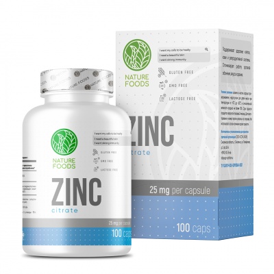 Nature Foods - Zinc Citrate 25мг