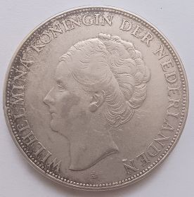 Королева Вильгельмина 2½ гульдена Нидерланды 1932