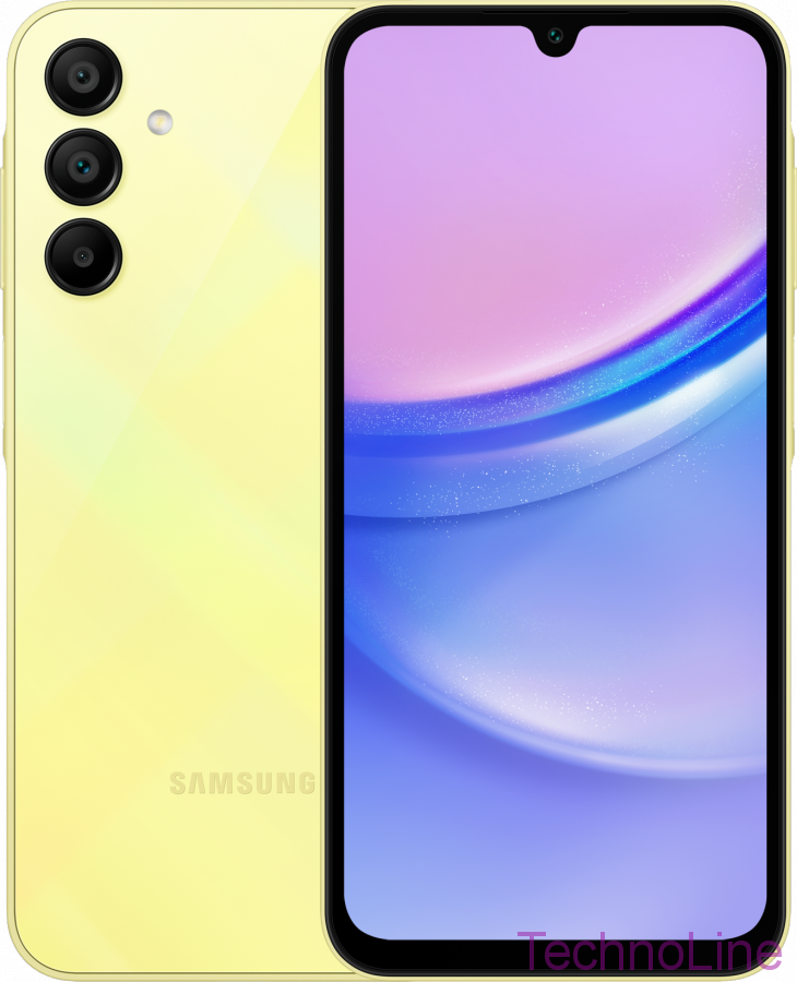 Смартфон Samsung Galaxy A15 4G 6/128 ГБ, Dual nano SIM, желтый EU