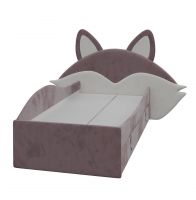 Кровать Фокси с 2 ящиками в мягкой обивке Лиса