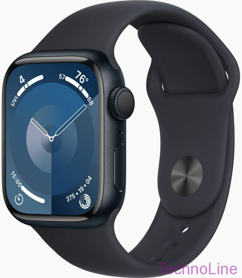 Умные часы Apple Watch Series 9 45 мм Aluminium Case GPS, midnight Sport Band M/L