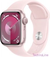 Умные часы Apple Watch Series 9 45 мм Aluminium Case GPS, Pink/Light Pink Sport Band M/L