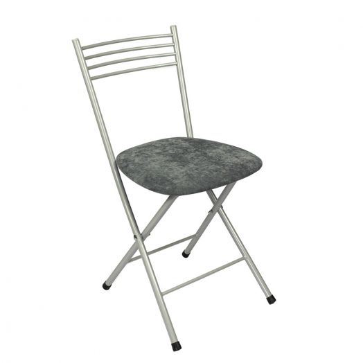 Складной стул «Хлоя» (Серый вельвет)