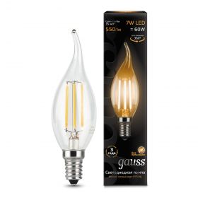 Лампа Gauss LED Filament Candle Tailed E14 7W 2700К 104801107 / МВ Лайт