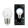 Лампа Gauss LED Globe E27 6,5W 100-240V 4100K 105102207 / МВ Лайт
