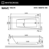 Ванна WHITECROSS Wave 160x70 схема 9