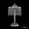 Лампа Настольная BOHEMIA IVELE CRYSTAL 19201L4/25IV NI DROPS Никель, Металл / Богемия Ивеле Кисталл