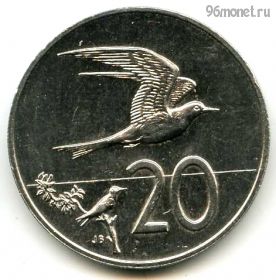 Острова Кука 20 центов 1983