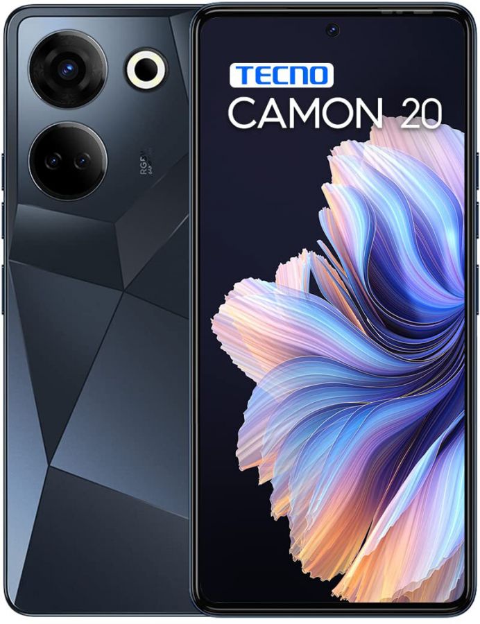 Смартфон Tecno CAMON 20 8/256GB Чёрный