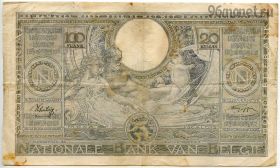 Бельгия 100 франков (20 бельг) 1942