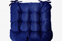 Подушка на стул с завязками Феникс [синий]