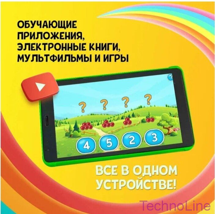 Детский планшет Umiio P73 4/64, 8.1", Android 12, 1 sim, Золотой