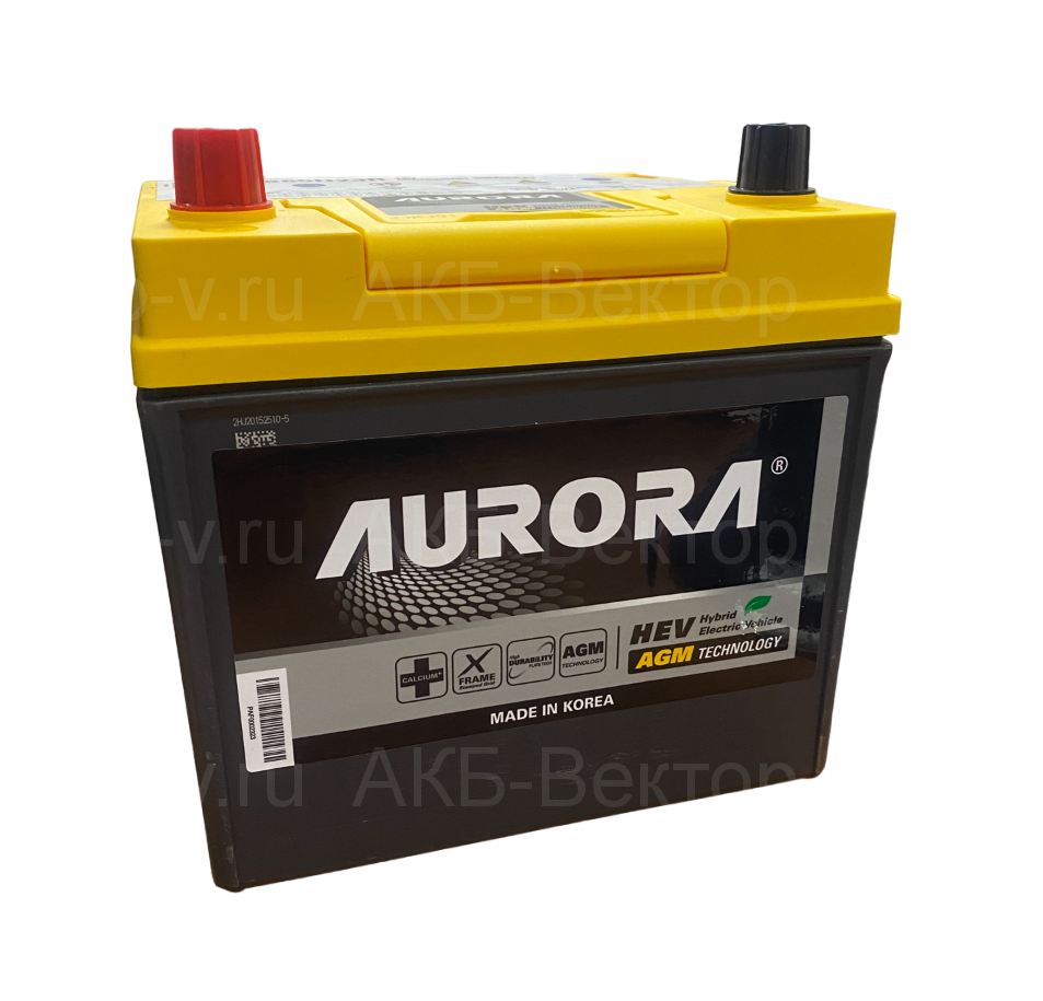 АКБ Aurora AGM 50Ач 550А(CCA) (AX S55D23R) 10.22г.