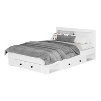 Кровать 1,4 Софт КР-11 белый/эмаль белая