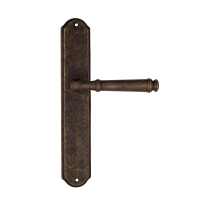 Дверная ручка на планке Fratelli Cattini Farfalla PL02 античная бронза