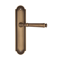 Дверная ручка на планке Fratelli Cattini Farfalla PL248 матовая бронза