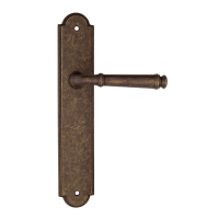 Дверная ручка на планке Fratelli Cattini Farfalla PL257 античная бронза