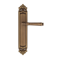 Дверная ручка на планке Fratelli Cattini Farfalla PL96 матовая бронза