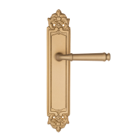 Дверная ручка на планке Fratelli Cattini Farfalla PL96 матовая латунь