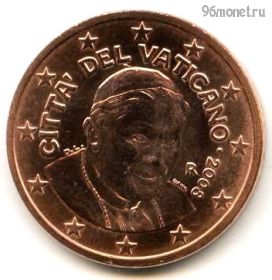 Ватикан 5 евроцентов 2008