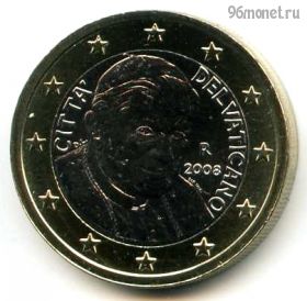 Ватикан 1 евро 2008