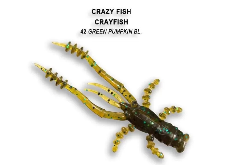 Приманка CF Crayfish 1.8, цвет 42 - Green Pumpkin BL.