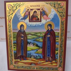 Икона Петр и Феврония Муромские (рукописная) В наличии.