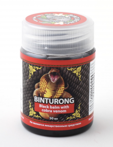 Binturong Black Balm with Cobra venom- Черный бальзам с ядом Кобры, 50гр