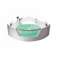 Акриловая ванна Frank F164 140х140 с гидромассажем схема 1