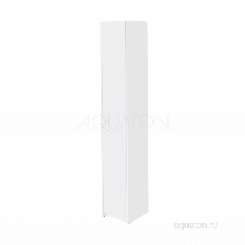 Шкаф - колонна AQUATON Лондри белая, узкая 1A260603LH010