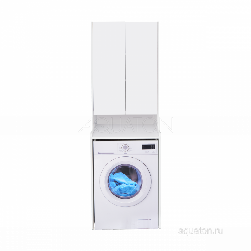Шкаф - колонна AQUATON Лондри белый, для стиральной машины 1A260503LH010