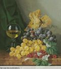 Набор для вышивания "093 Натюрморт с виноградом и малиной"