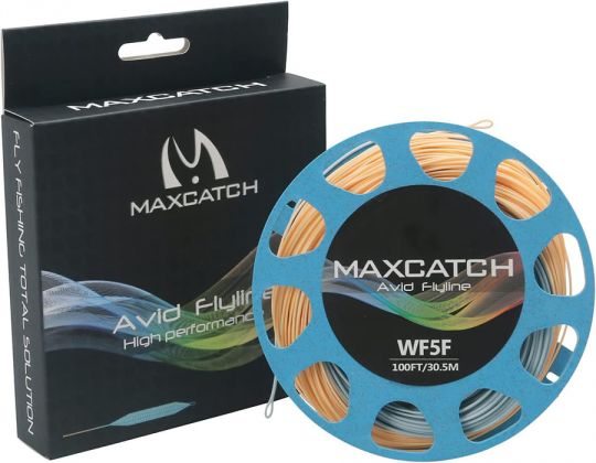 Шнур нахлыст Maximumcatch Avid Flyline WF5F 30,5м (св.оранжевый/серо-голубой)