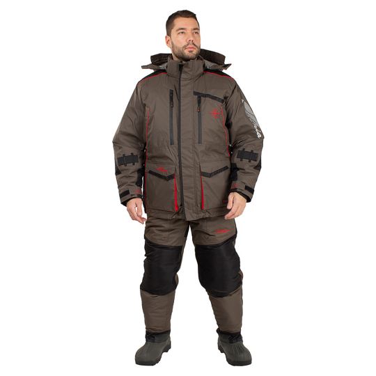 Костюм зима HUNTSMAN Поплавок Siberia Floating Цвет: Хаки/Черный  Ткань: Breathable (до-45°С)