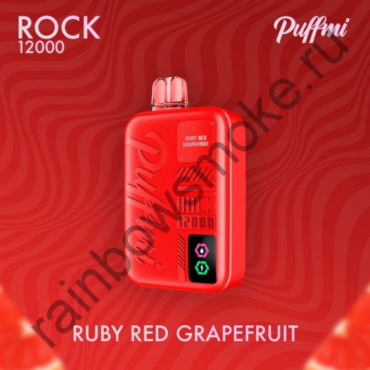 Электронная сигарета Puffmi Rock 12000 - Ruby Red Grapefruit (Рубиново-Красный Грейпфрут)