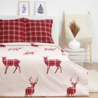 Постельное бельё "Этель" Scottish deer дуэт 143х215 см 2 шт,220х240 см,70х70 см 2 шт,поплин 125 г/м2