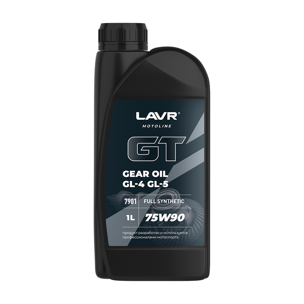 Трансмиссионное масло GT GEAR OIL 75W90 G4/5 LAVR MOTO, 1 л / Ln7901