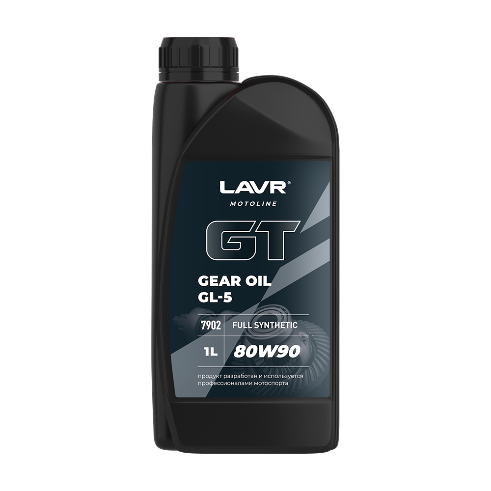 Трансмиссионное масло GT GEAR OIL 80W90 GL5 LAVR MOTO, 1 л / Ln7902