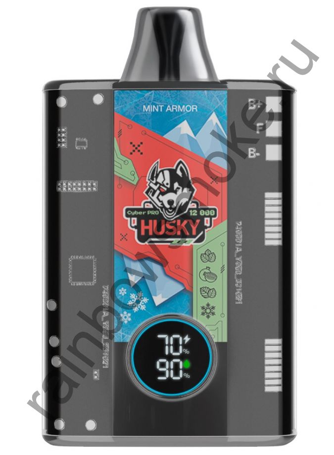 Электронная сигарета Husky Cyber Pro 12000 - Mint Armor (Ментол Гранат Мята Лёд)