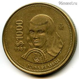 Мексика 1000 песо 1989
