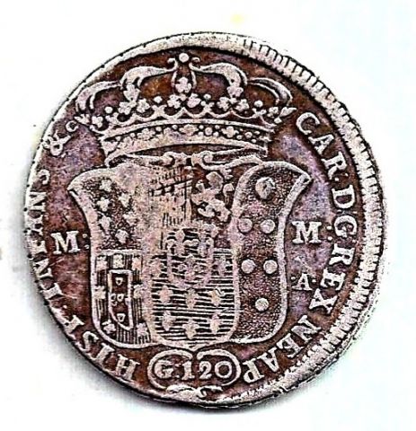 120 гран - талер 1747 Неаполь Сицилия