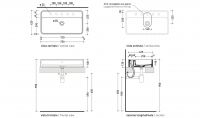 Раковина Flaminia Miniwash 75 Countertop Basin MW75PR схема 3